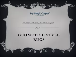 Geometric Style Rugs - My Magic Carpet