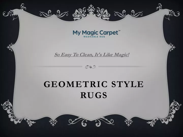 geometric style rugs