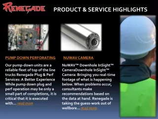 Casing Inspection Logging Tools - Renegade Wireline Services