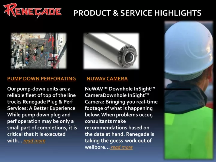 product service highlights