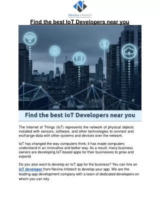 find the best iot developers near you
