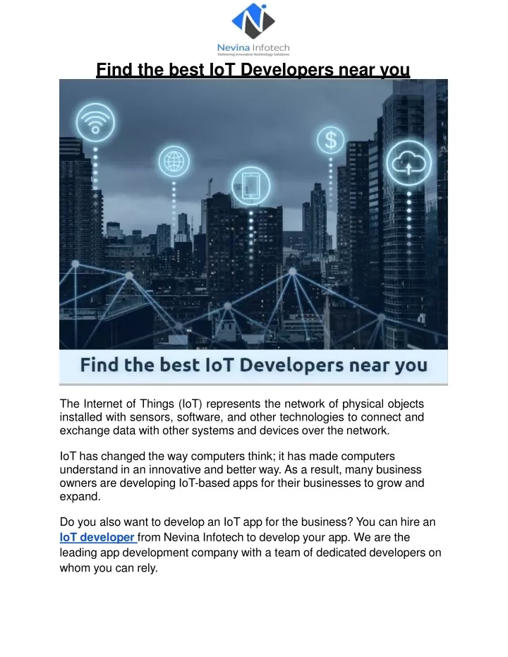 find the best iot developers near you