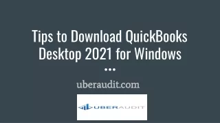 QuickBooks Desktop ppt