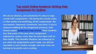 Assignment help Sydney