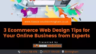 3 Ecommerce Web Design Tips for Your Online Business from Experts