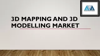 3d mapping and 3d modelling market