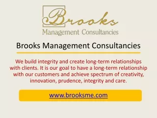 brooks management consultancies