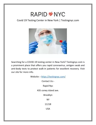 Covid 19 Testing Center in New York  Testingnyc.com-converted