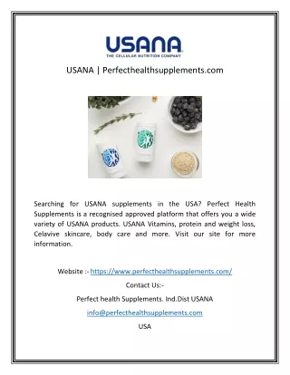 usana perfecthealthsupplements com