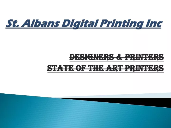 st albans digital printing inc