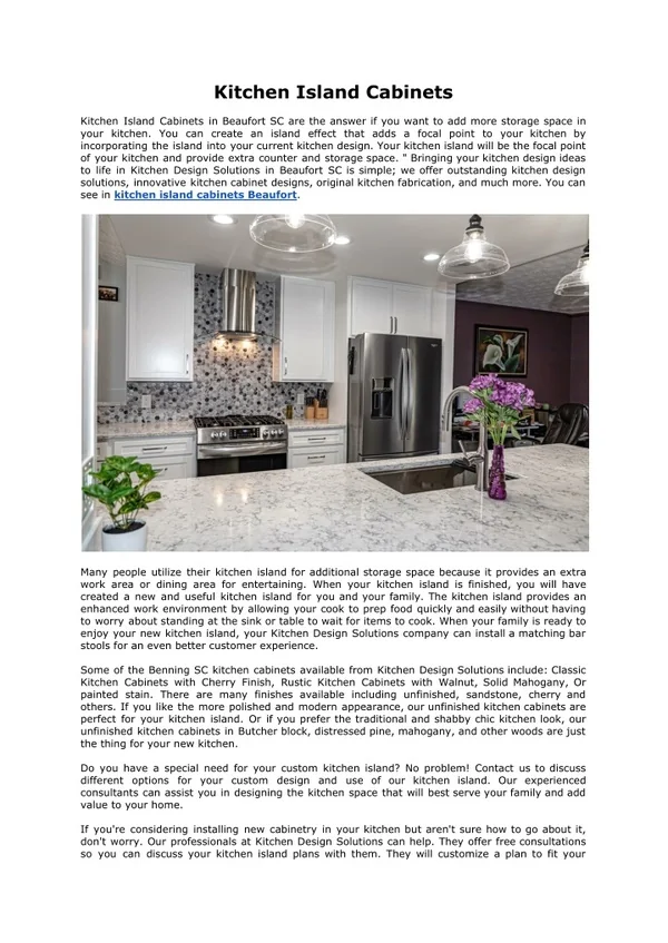 Kitchen Design Solutions