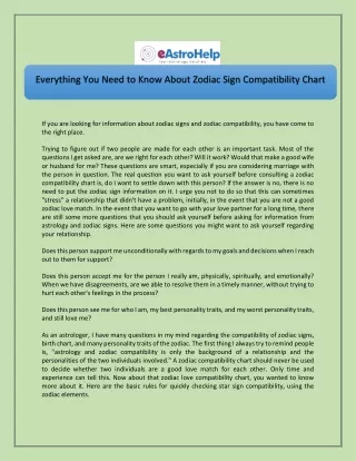 everything you need to know about zodiac sign