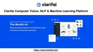 clarifai computer vision nlp machine learning platform