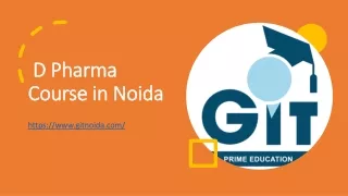 d pharma course in noida