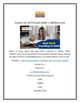 course for ielts exam delhi ieltsfirst com