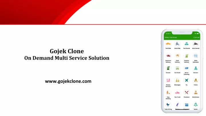 gojek clone on demand multi service solution