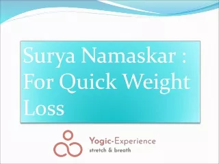 Surya Namskar For Weight Loss