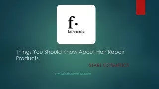 Things You Should Know About Hair Repair Products - Start Cosmetics