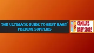 Best Baby Feeding Supplies