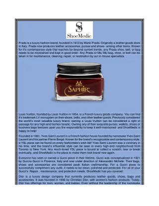 prada is a luxury fashion brand founded in 1913