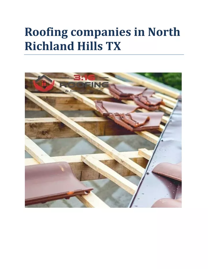 roofing companies in north richland hills tx