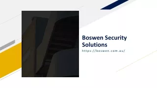 boswen security solutions