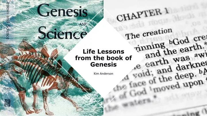life lessons from the book of genesi s