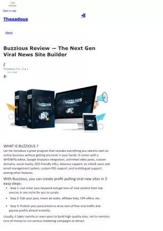Buzzious Review — The Next Gen Viral News Site Builder