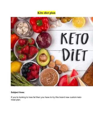 Keto Meal Plan