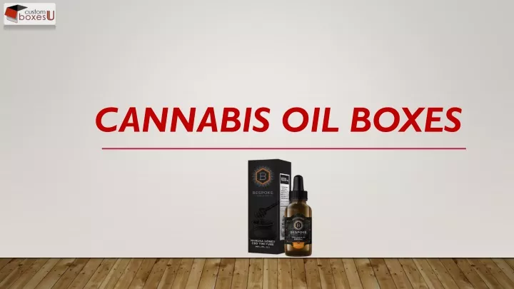 cannabis oil boxes