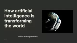 how artificial intelligence is transforming