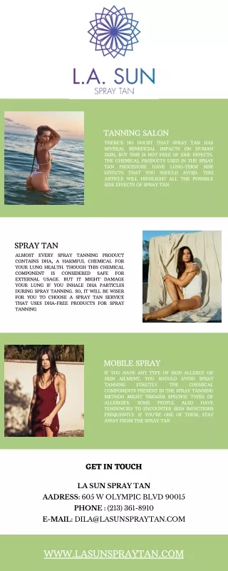 spray tanning salon