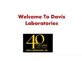welcome to davis laboratories