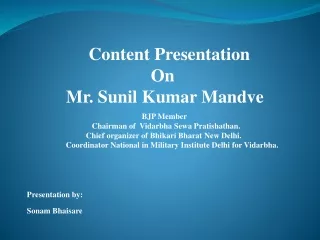 content presentation sunilkumarmandve3