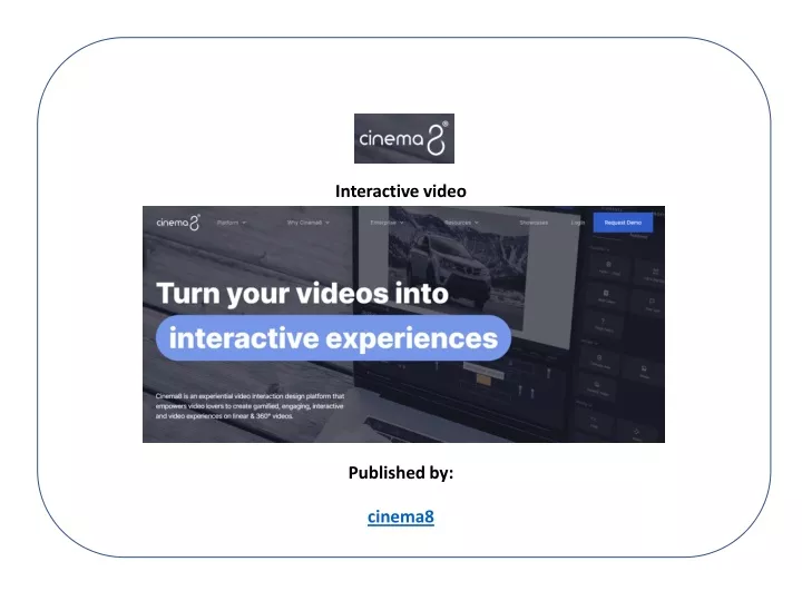 interactive video published by cinema8