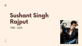 sushant singh rajput 1986 2020