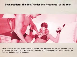 Bedspreaders The Best Under Bed Restraints of the Year