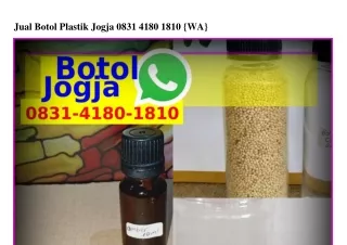 Jual Botol Plastik Jogja Ô83l·Ꮞl8Ô·l8lÔ(WA)