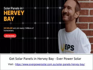 Get Solar Panels in Hervey Bay