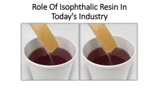 role of isophthalic resin in today s industry