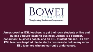 james coaches esl teachers to get their