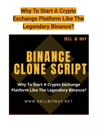why to start a crypto exchange platform like