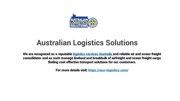 australian logistics solutions