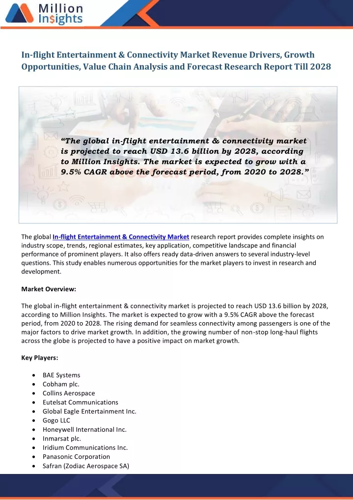 in flight entertainment connectivity market