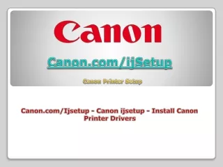 canon com ijsetup