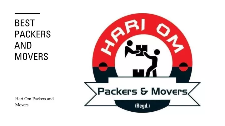 best packers and movers