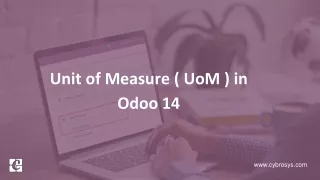 Unit of Measure ( UoM ) in Odoo 14