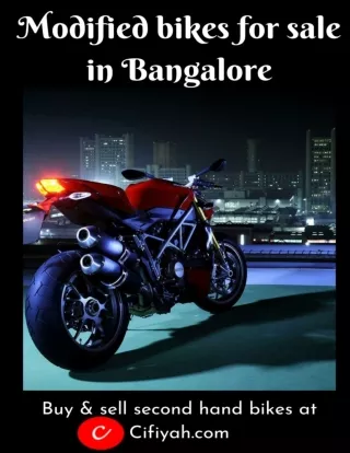Online Second hand modified Bikes for sale in Bangalore