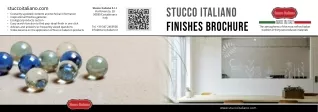 Finishes Brochure by Stucco Italiano