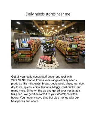 daily needs stores near me daily needs stores